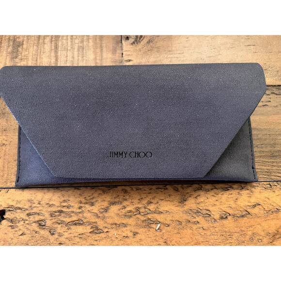 JIMMY CHOO EYEWEAR Crystal-Embellished Square Gold Frame Sunglasses NEW - Picture 4 of 9